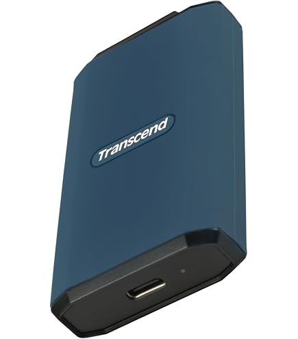 Transcend 1 TB External SSD, Up to 2000MB/s, Supports Apple 4K